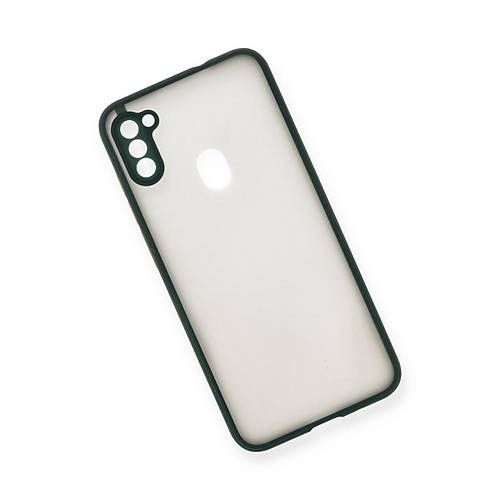 Galaxy A11 K�l�f Montreal Silikon Kapak - Ye�il