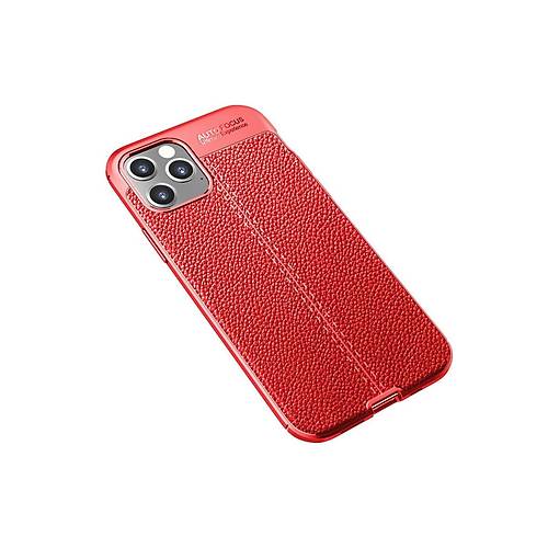 iPhone 12 Pro K�l�f Auto Focus Kapak - K�rm�z�