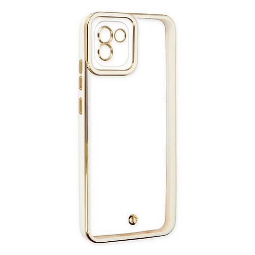 Galaxy A03 K�l�f Liva Lens Silikon - Beyaz