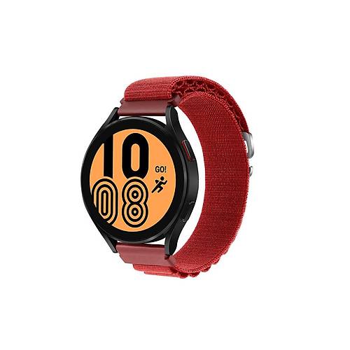 Watch 22mm KR410 Kuma� Kordon - K�rm�z�