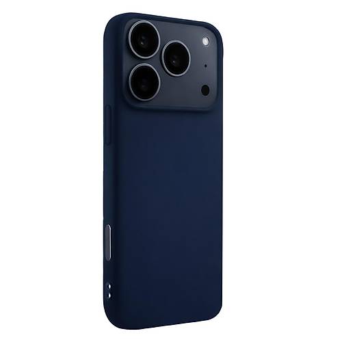 iPhone 17 Pro Max Nano i�i Kadife Silikon - Lacivert