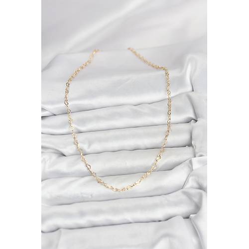 CM 14K Gold Renk Kalp Zincirli Kad�n Kolye
