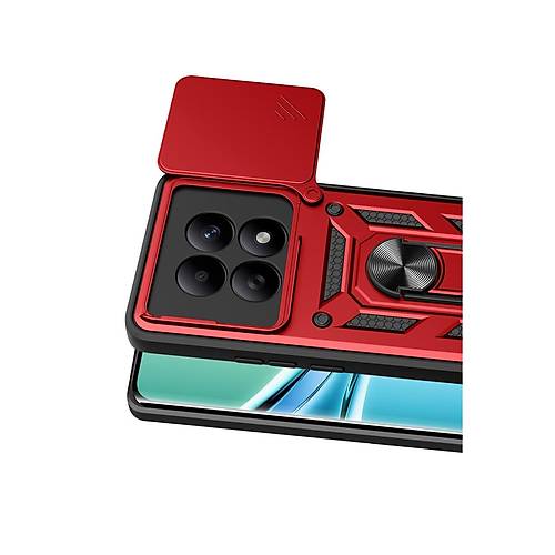 Redmi Note 15 4G Pars Lens Y�z�kl� Silikon - K�rm�z�