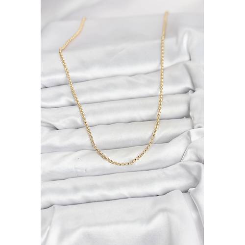 CM 14K Gold Renk Halka Model 60 cm Kad�n Kolye