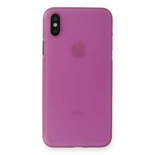 iPhone X K�l�f PP Ultra �nce Kapak - Pembe
