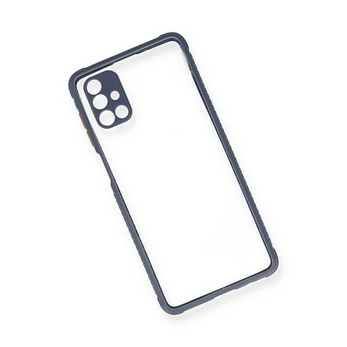 Galaxy M51 K�l�f Miami �effaf Silikon - Gri