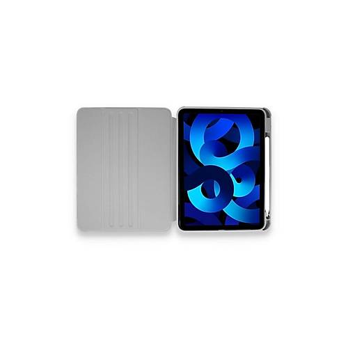 iPad 10.2 (7.nesil) K�l�f Starling 360 Kalemlikli Tablet K�l�f - Gri