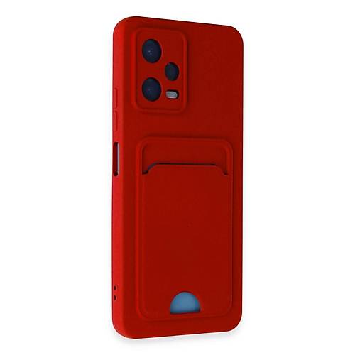 Redmi Note 12 4G K�l�f Kelvin Kartvizitli Silikon - K�rm�z�