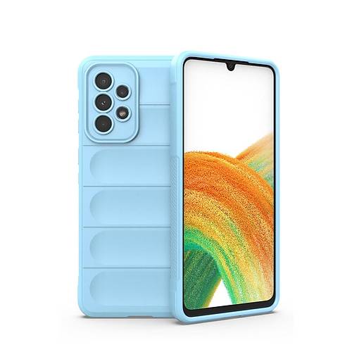 Galaxy A33 5G K�l�f Optimum Silikon - Sky Blue