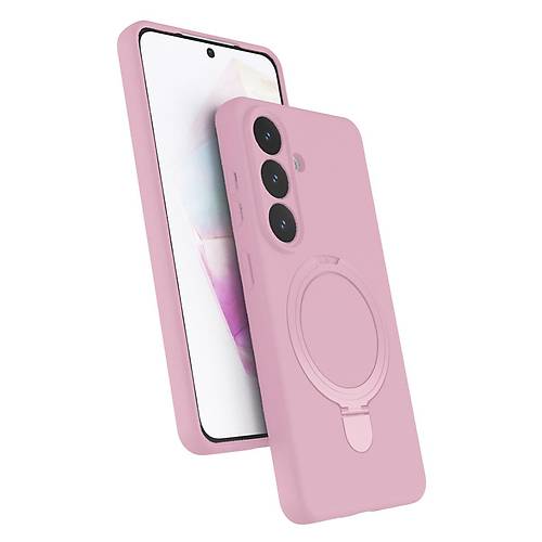 Galaxy S26 Plus Regal Magsafe Standl� Kapak - A��k Pembe