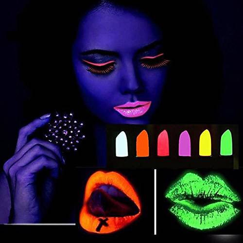 GlowPaint 6�l� Neon Boya � UV I��kta Parlayan Makyaj Seti