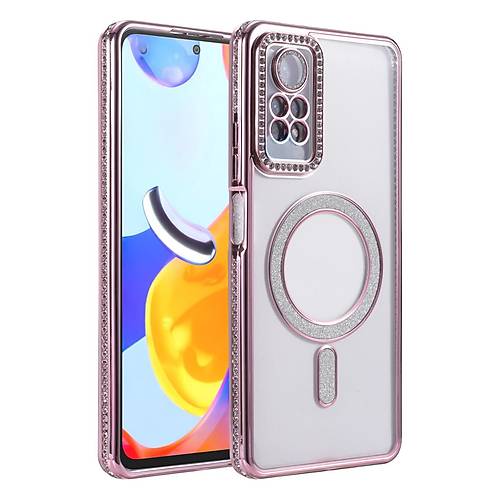 Redmi Note 12 Pro 4G Joke Simli Magneticsafe K�l�f - Pembe