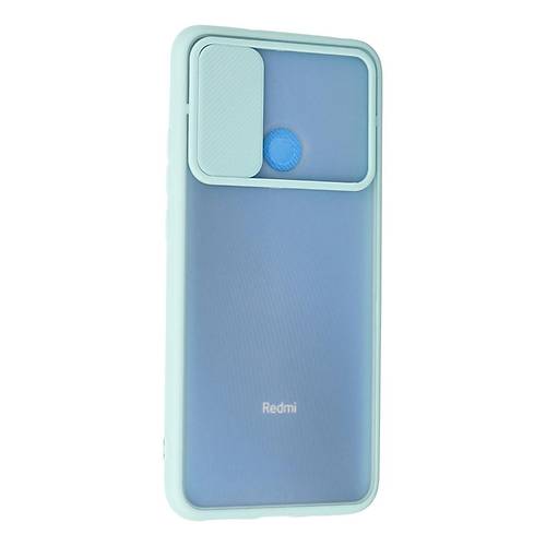 Redmi 9C K�l�f Palm Buzlu Kamera S�rg�l� Silikon - Turkuaz