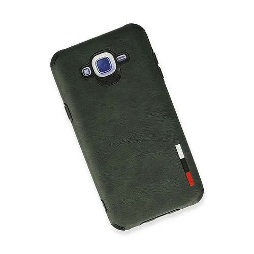 Galaxy J7 K�l�f Loop Deri Silikon - Ye�il