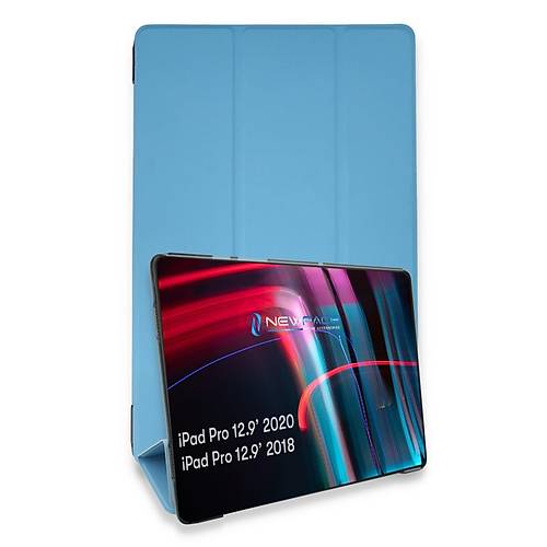 iPad Pro 12.9 (2021) K�l�f Tablet Smart K�l�f - Mavi