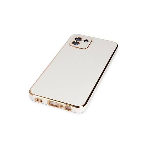 Galaxy A03 K�l�f Volet Silikon - Beyaz