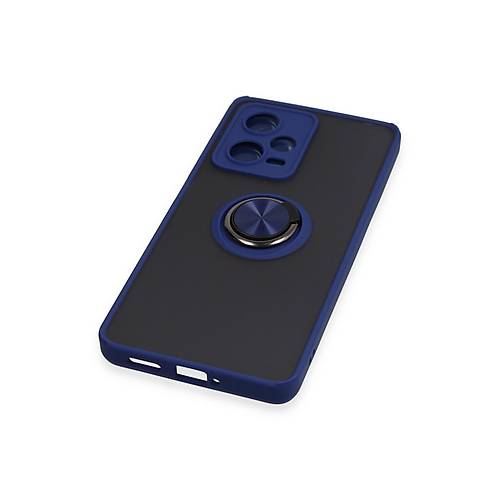 Redmi Note 12 Pro 5G K�l�f Montreal Y�z�kl� Silikon Kapak - Lacivert