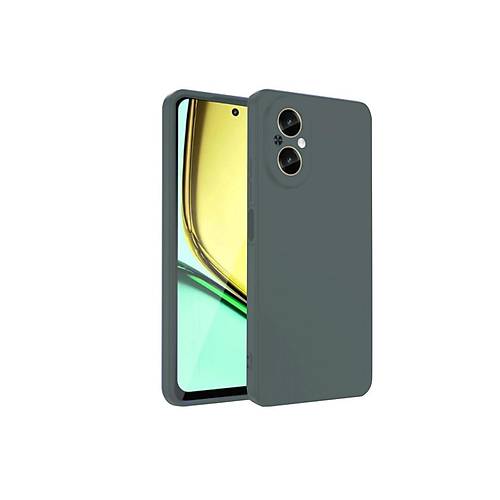 Realme 12 Lite K�l�f First Silikon - Koyu Ye�il