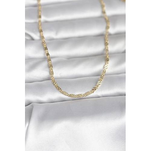 CM 14K Gold Renk �izgi Lazer Model 60 cm Kad�n Kolye
