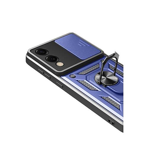 Galaxy S25 Edge Pars Lens Y�z�kl� Silikon - Lacivert