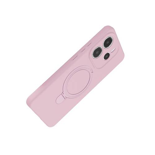 Redmi Note 14 4G Regal Magsafe Standl� Kapak - A��k Pembe