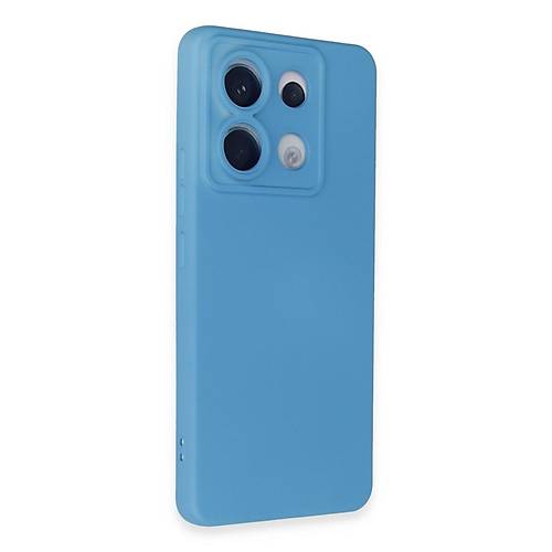 Redmi Note 13 Pro 5G K�l�f Nano i�i Kadife Silikon - Mavi