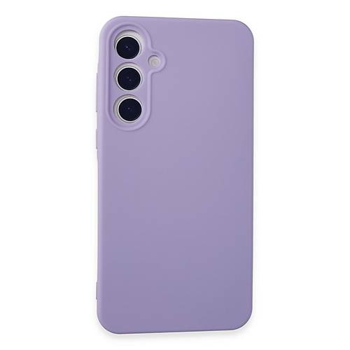 Galaxy A55 5G K�l�f Nano i�i Kadife Silikon - Lila