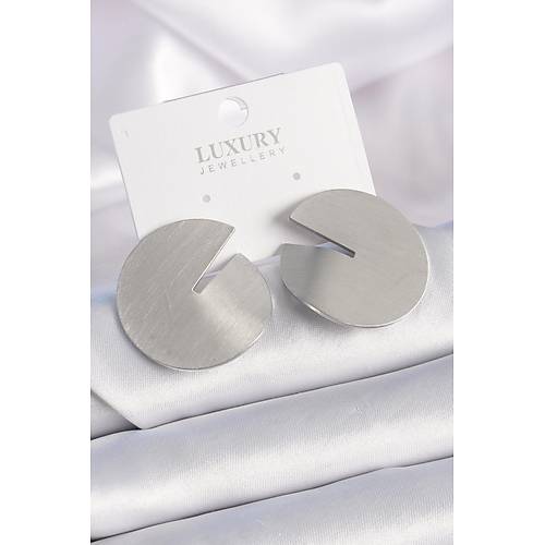 Pirin� G�m�� Renk Daire Plaka Model Kad�n K�pe