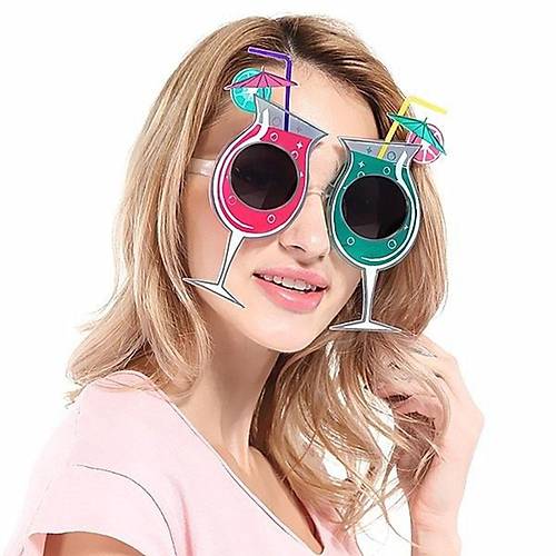Kokteyl Temal� Hawaii Yaz Partisi G�zl��� 15x16 cm