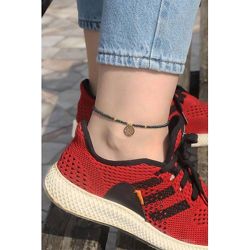 Metal Aksesuarl� Boncuklu Halhal