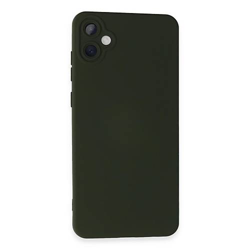 Galaxy A05 K�l�f Nano i�i Kadife Silikon - Koyu Ye�il