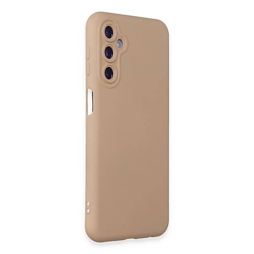 Galaxy M34 5G K�l�f Nano i�i Kadife Silikon - Pudra