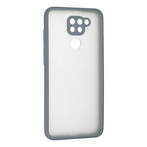 Redmi Note 9 K�l�f Montreal Silikon Kapak - Gri