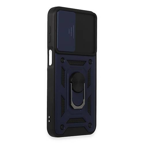 Galaxy M34 5G K�l�f Pars Lens Y�z�kl� Silikon - Lacivert