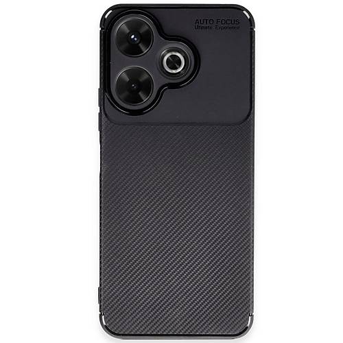 Redmi 13 4G K�l�f Auto Focus Karbon Kapak - Siyah