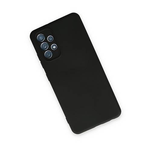 Galaxy A13 4G K�l�f Nano i�i Kadife Silikon - Siyah