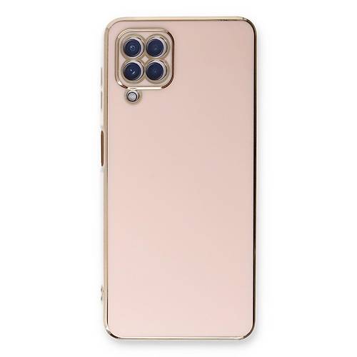 Galaxy A22 K�l�f Volet Silikon - Pembe