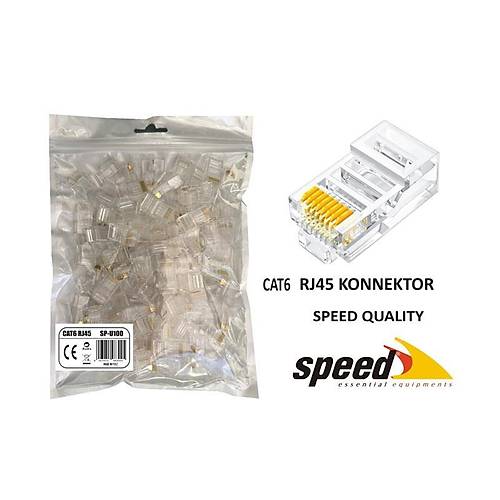 SPEED SP-U100 CAT6 RJ45 KONNEKT�R 100 ADET