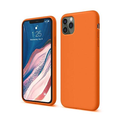 iPhone 11 Pro K�l�f First Silikon - Turuncu