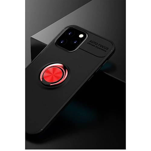iPhone 12 K�l�f Range Y�z�kl� Silikon - Siyah-K�rm�z�