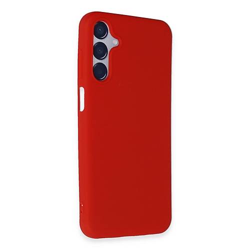 Galaxy M15 K�l�f First Silikon - K�rm�z�