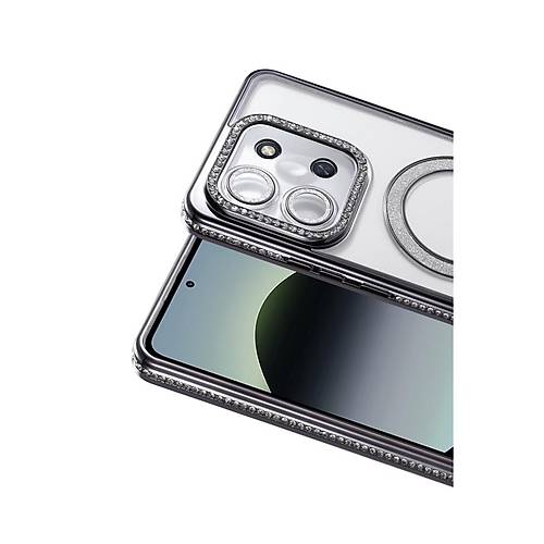 Redmi 15C 4G Joke Simli Magneticsafe K�l�f - Siyah