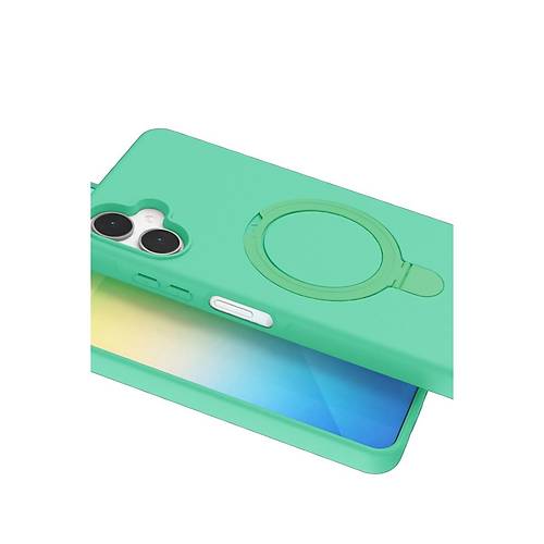 Galaxy A06 Regal Magsafe Standl� Kapak - Ye�il