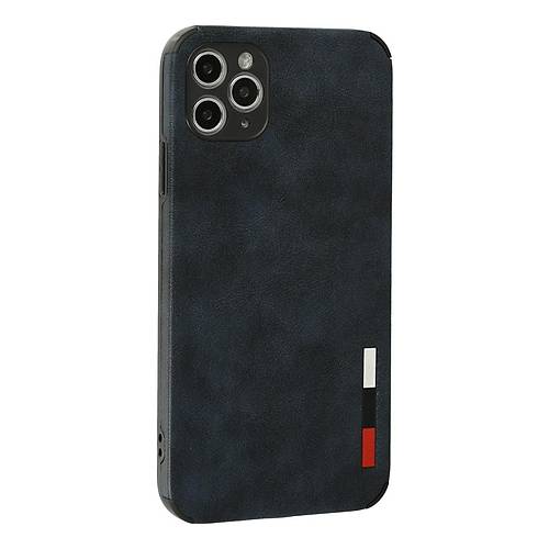iPhone 11 Pro Max K�l�f Loop Deri Silikon - Lacivert