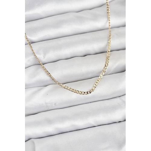 CM 14K Gold Renk Pirin� Zincir Model Kad�n Kolye