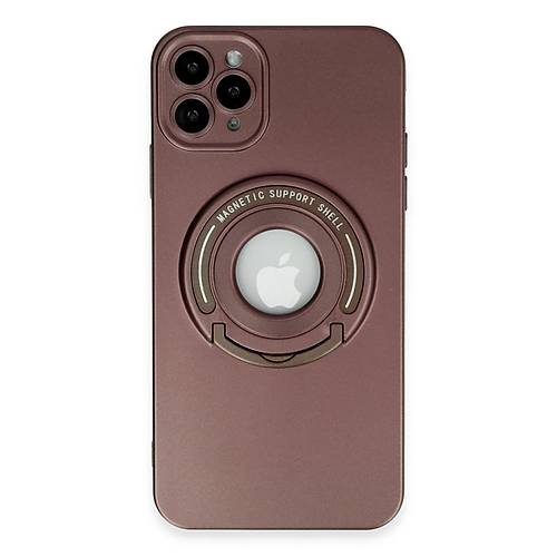 iPhone 12 Pro K�l�f Lukka Magneticsafe Kapak - Kahverengi