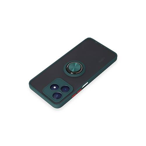 Realme C53 K�l�f Montreal Y�z�kl� Silikon Kapak - Ye�il