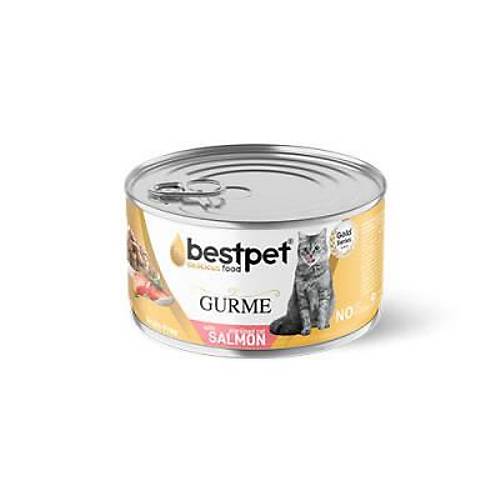 Gurme Jelly Somonlu Tah�ls�z K�s�rla�t�r�lm�� Kedi Konservesi 85 Gr