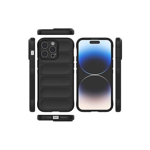 iPhone 13 Pro K�l�f Optimum Silikon - Siyah