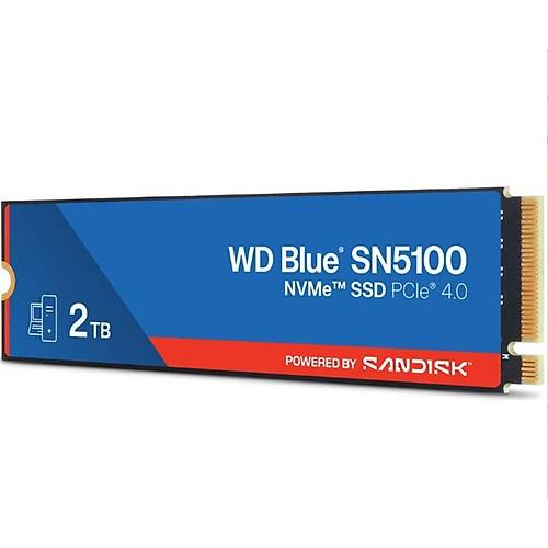 2 TB WD BLUE SN5100 PCI-4.0 7100MB/S 6700MB/S M2 SSD WDS200T5B0E